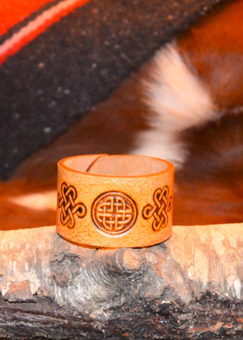 11/2 " cuff  bracelet w/ Celtic designs
